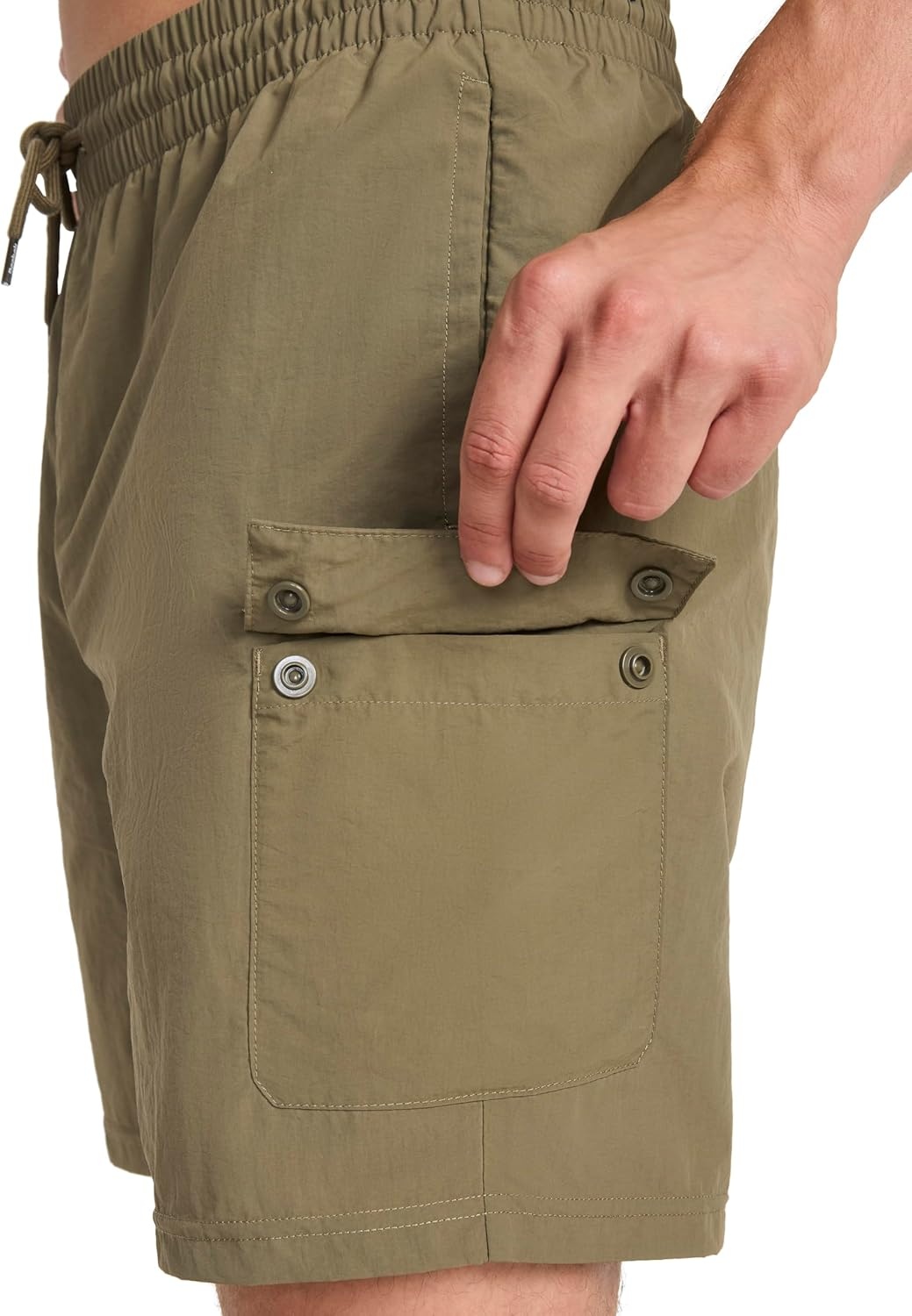 image:imageReebok Apparel Mens Ri Utility Woven Cargo Short BlackArmy Green