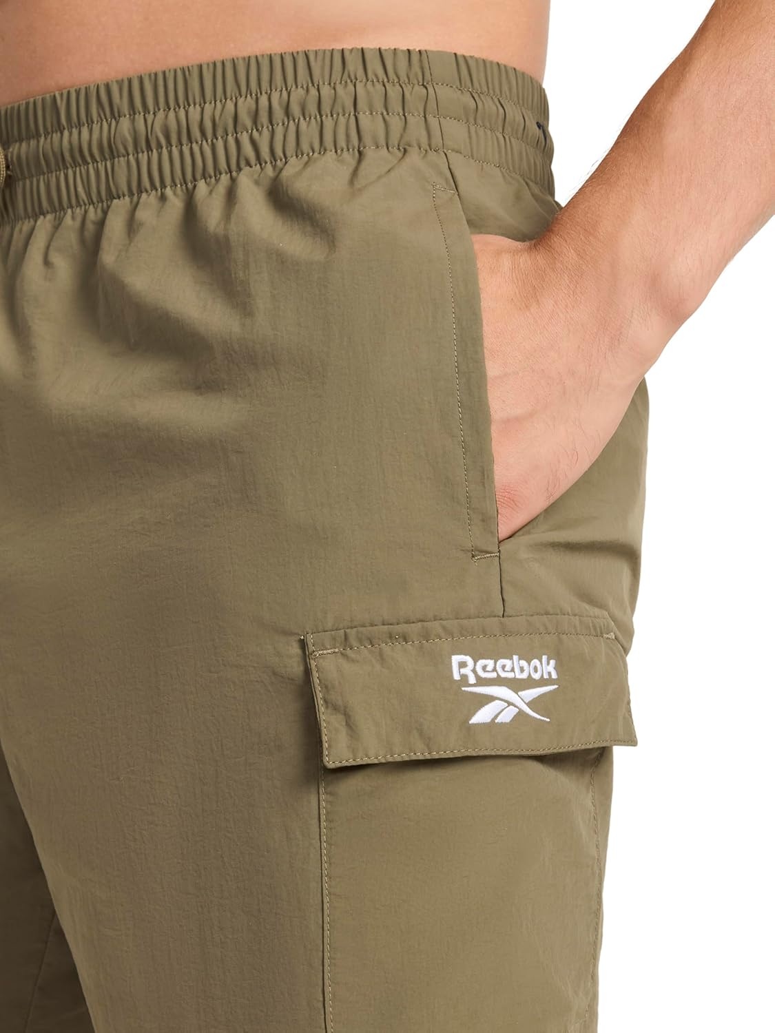 image:imageReebok Apparel Mens Ri Utility Woven Cargo Short BlackArmy Green