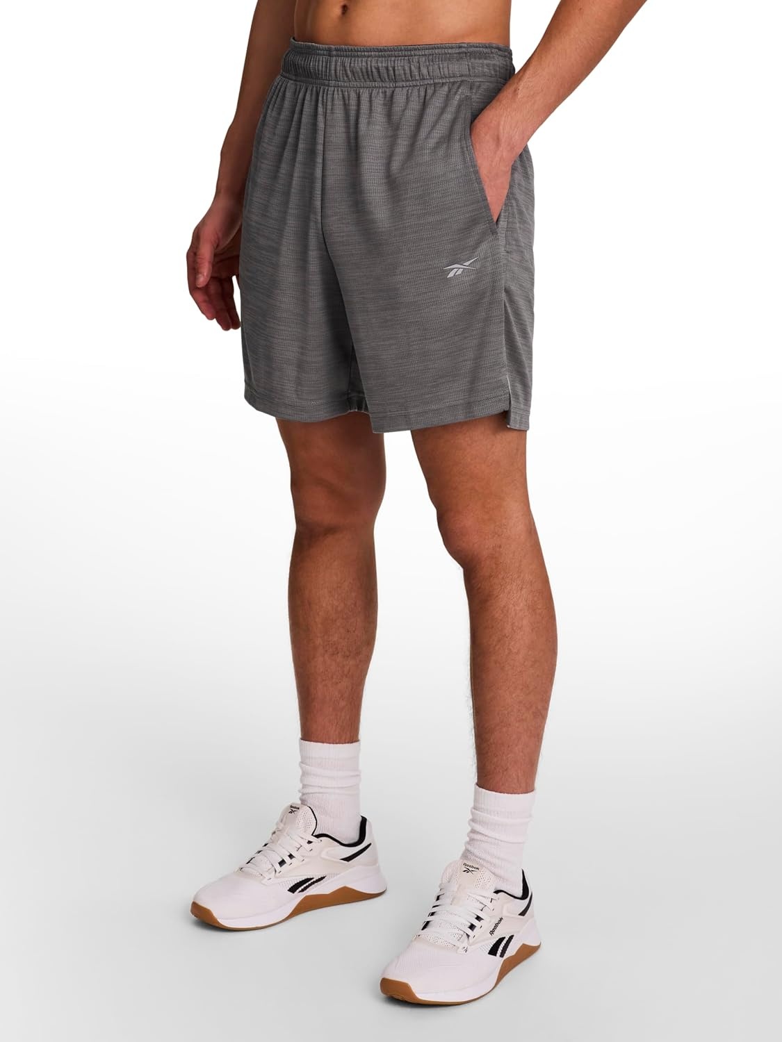 image:imageReebok Mens Distance 7 ShortGrey Heather