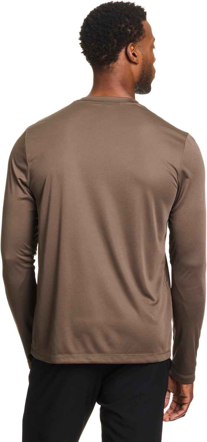 image:imageReebok Mens Id Train Long Sleeve Tech Crewneck TShirtArmy Green