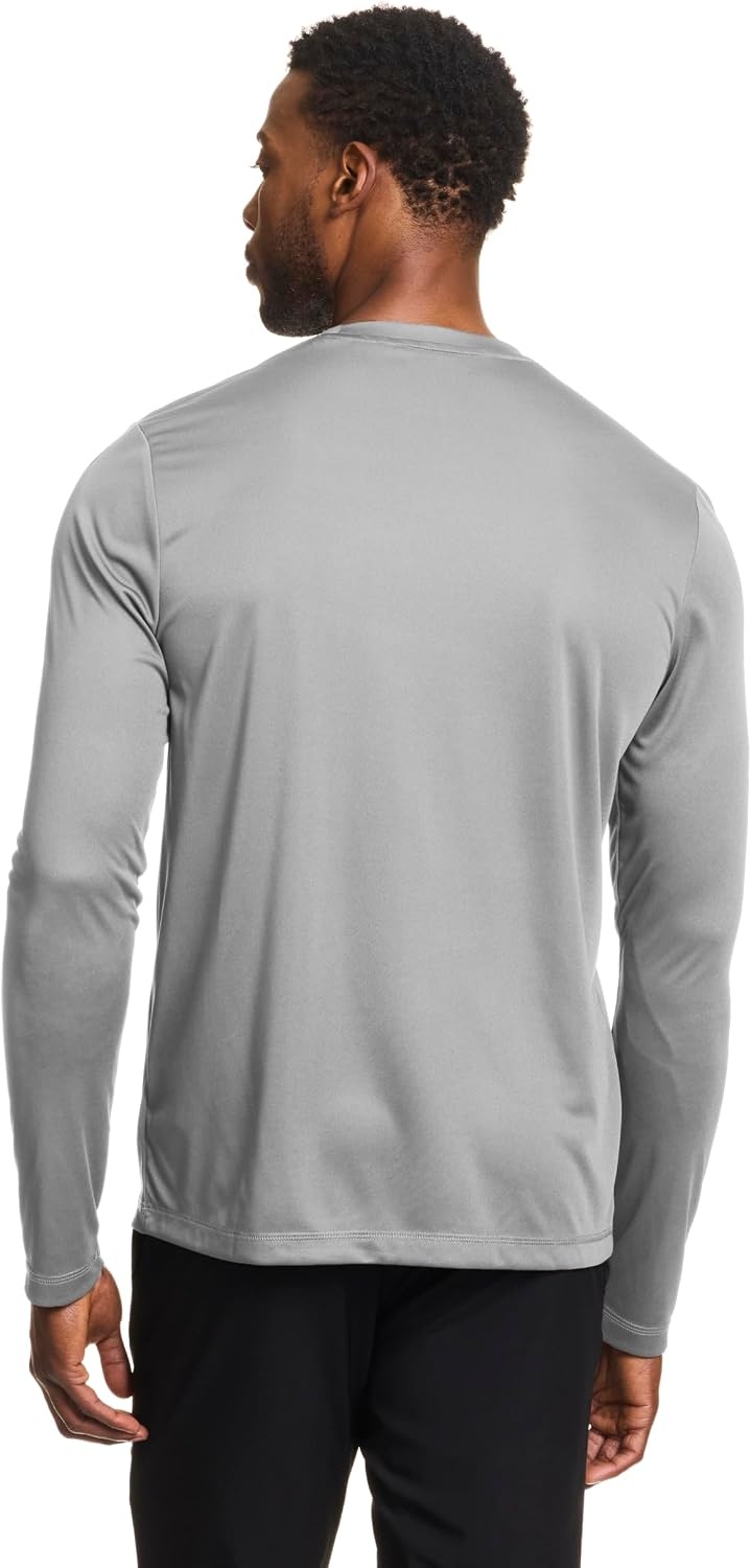 image:imageReebok Mens Id Train Long Sleeve Tech Crewneck TShirtGrey