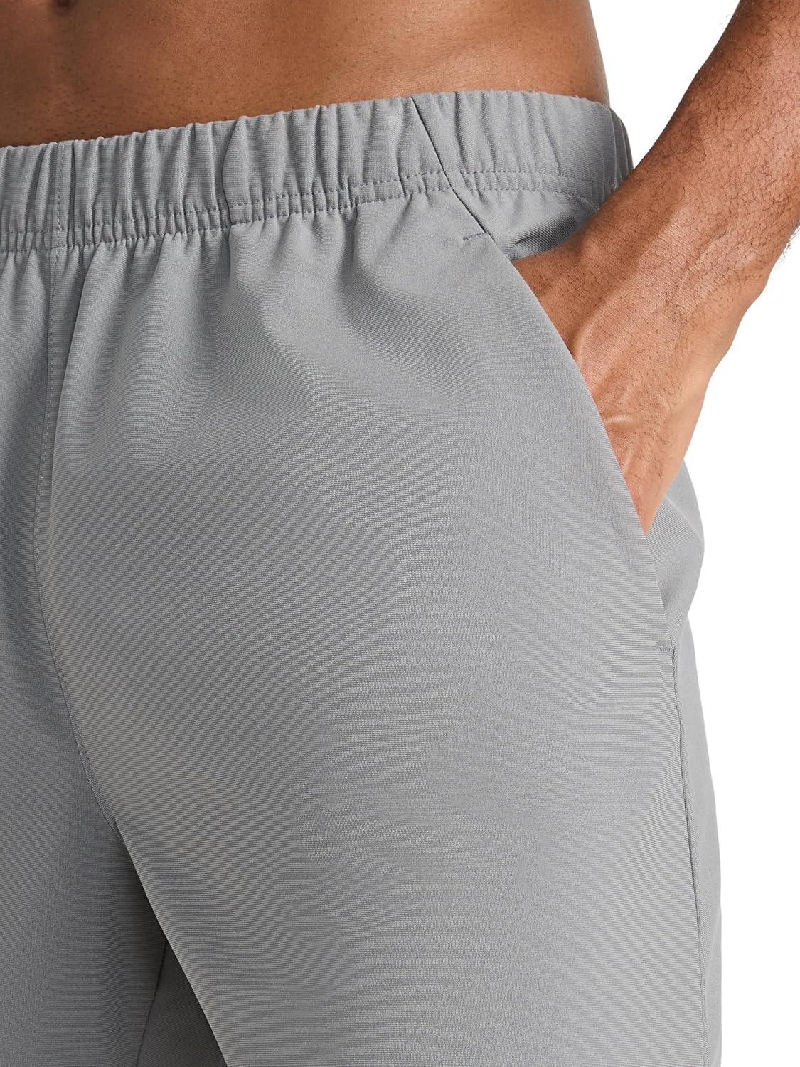 image:imageReebok Mens Jumpstart 8 Short Standard Fit Lightweight Poly FabricGrey
