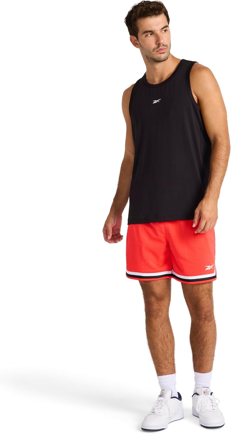image:imageReebok Mens Muscle Performance Crewneck Tank TopBlack Outrun