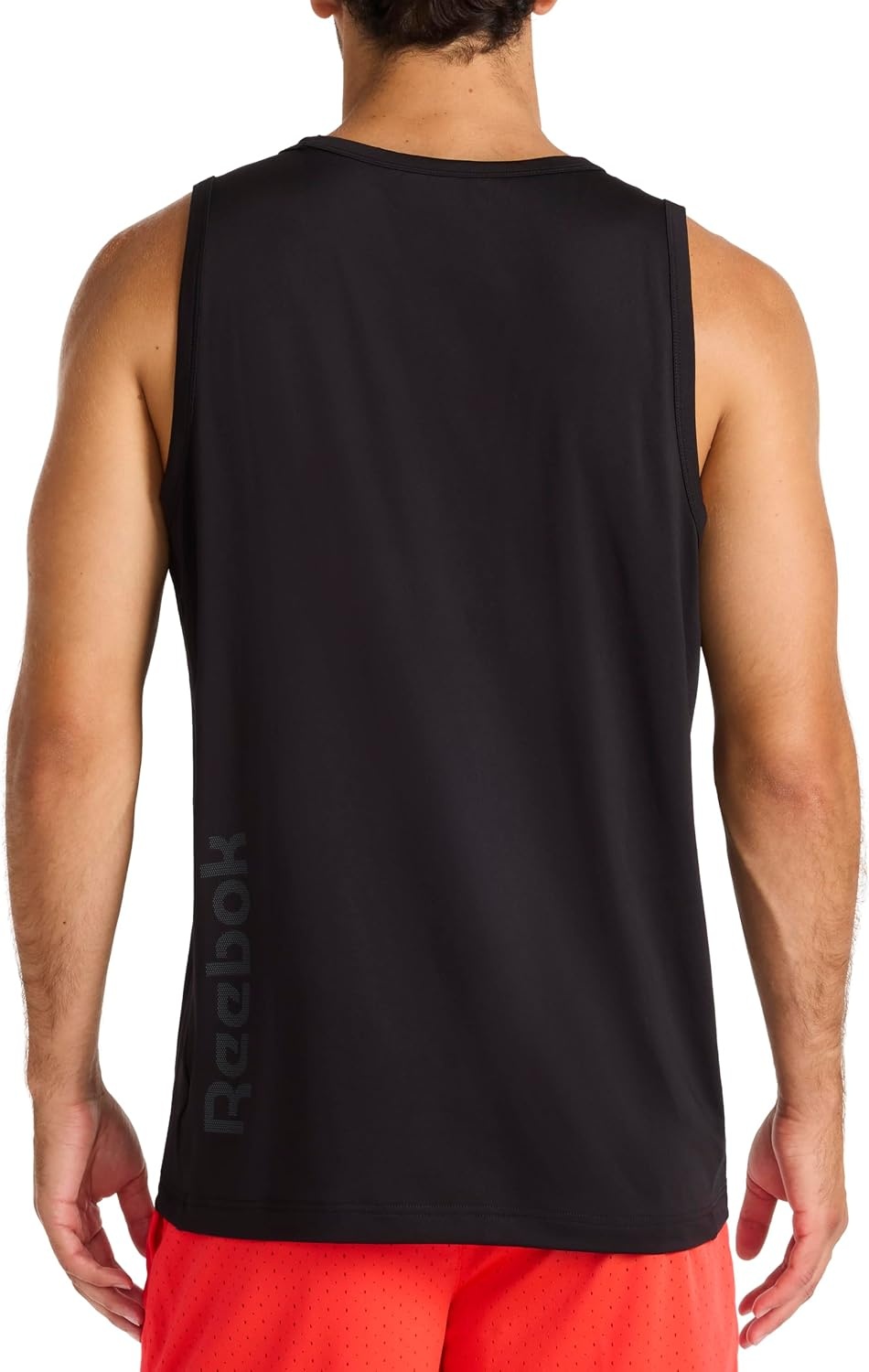 image:imageReebok Mens Muscle Performance Crewneck Tank TopBlack Outrun