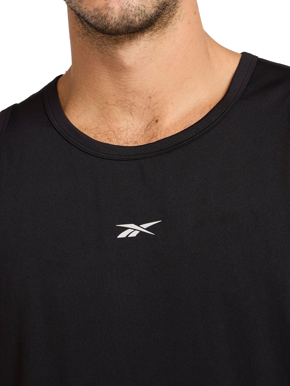 image:imageReebok Mens Muscle Performance Crewneck Tank TopBlack Outrun