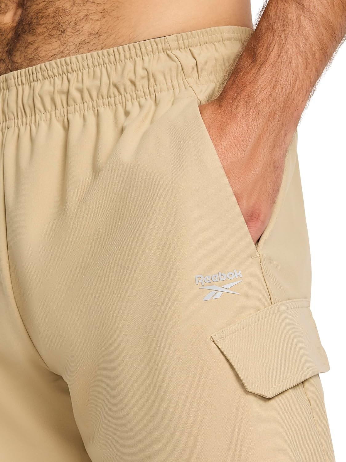 image:imageReebok Mens Off Court 7 Short Lightweight Poly FabricTwill