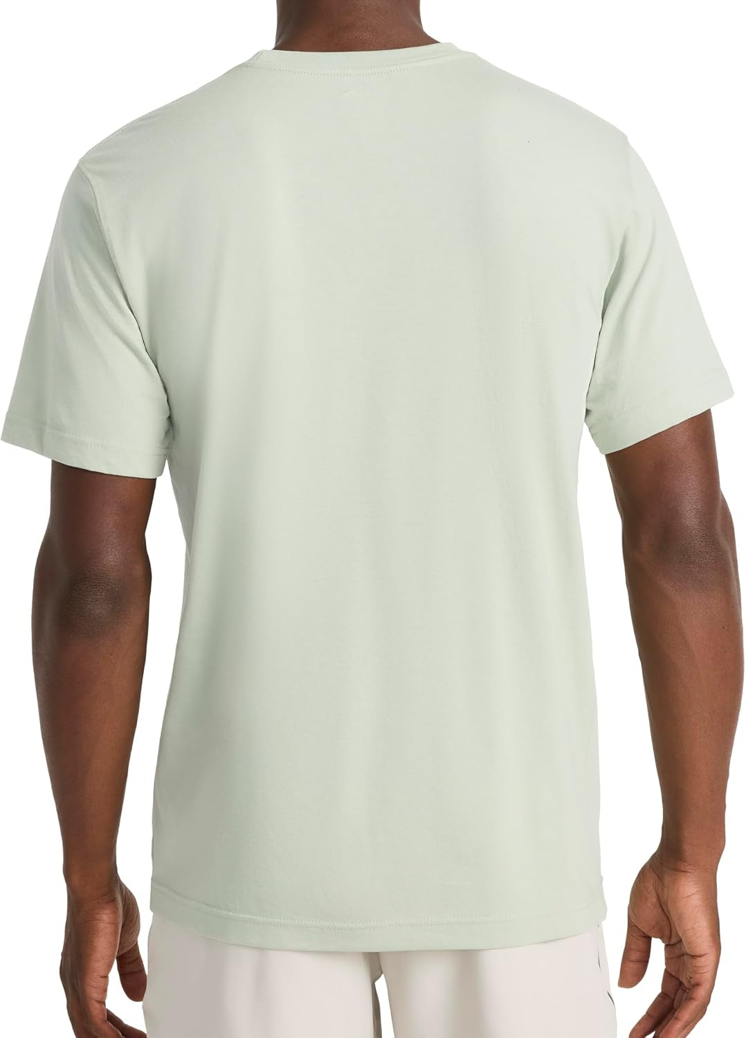 image:imageReebok Mens Short Sleeve Graphic Crewneck TShirt Standard Fit Lightweight CottonPoly FabricDesert Sage Aether