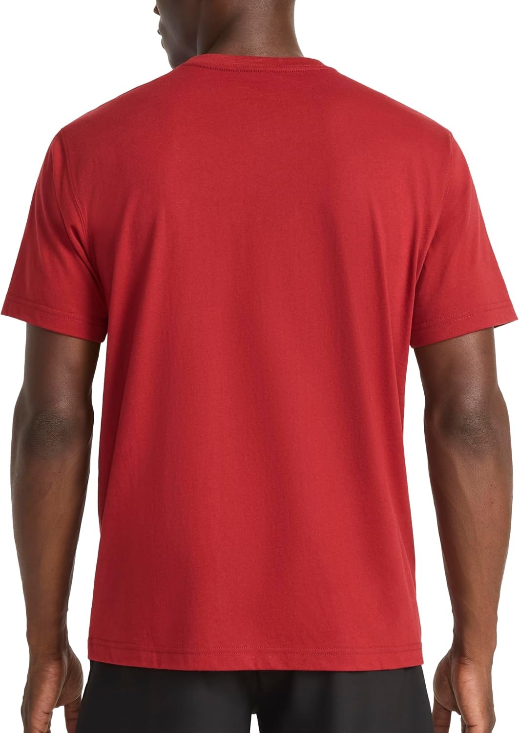 image:imageReebok Mens Short Sleeve Graphic Crewneck TShirt Standard Fit Lightweight CottonPoly FabricRetro Red Meridian