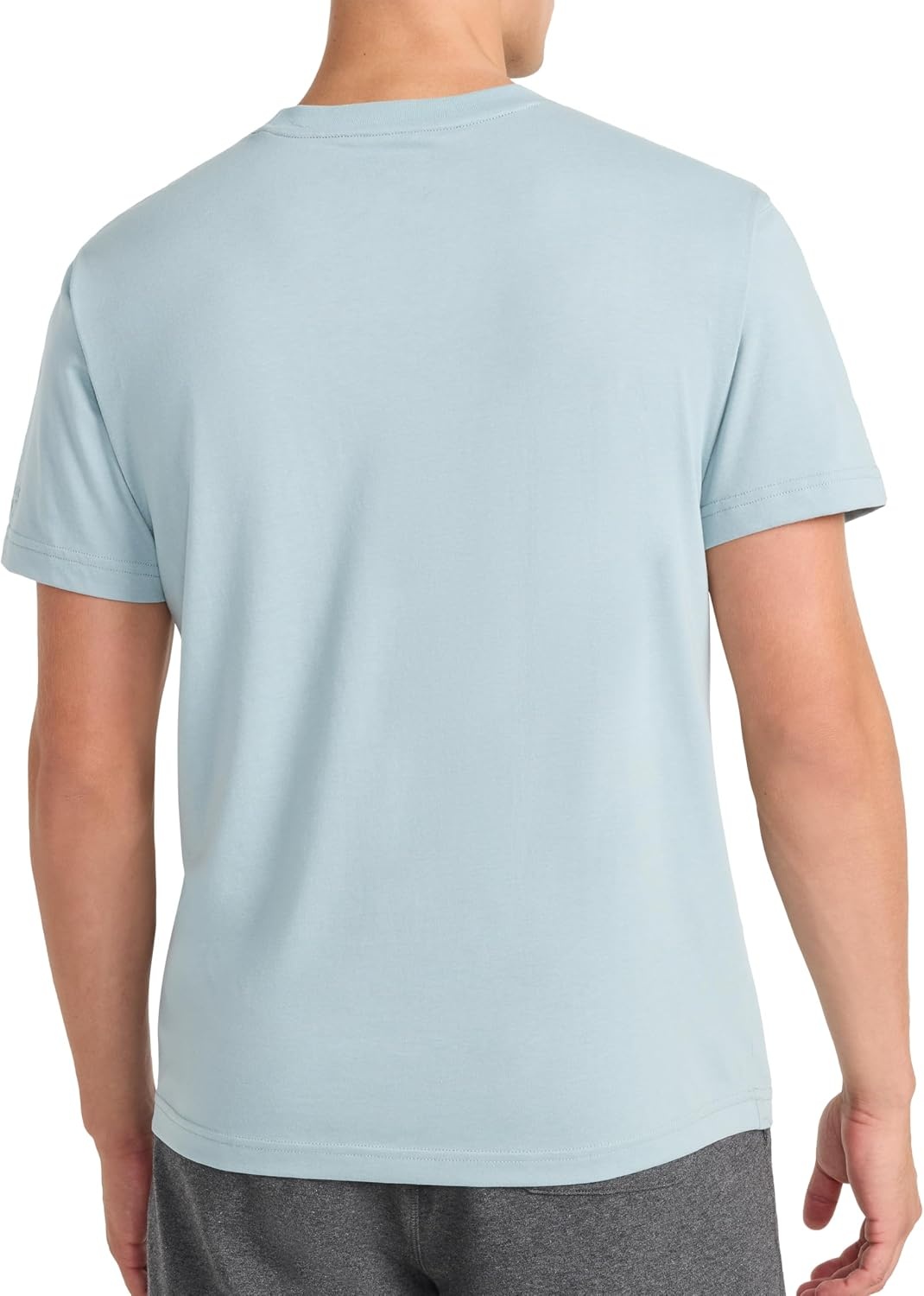 image:imageReebok Mens Short Sleeve Graphic Crewneck TShirt Standard Fit Lightweight CottonPoly FabricSlate Graphic