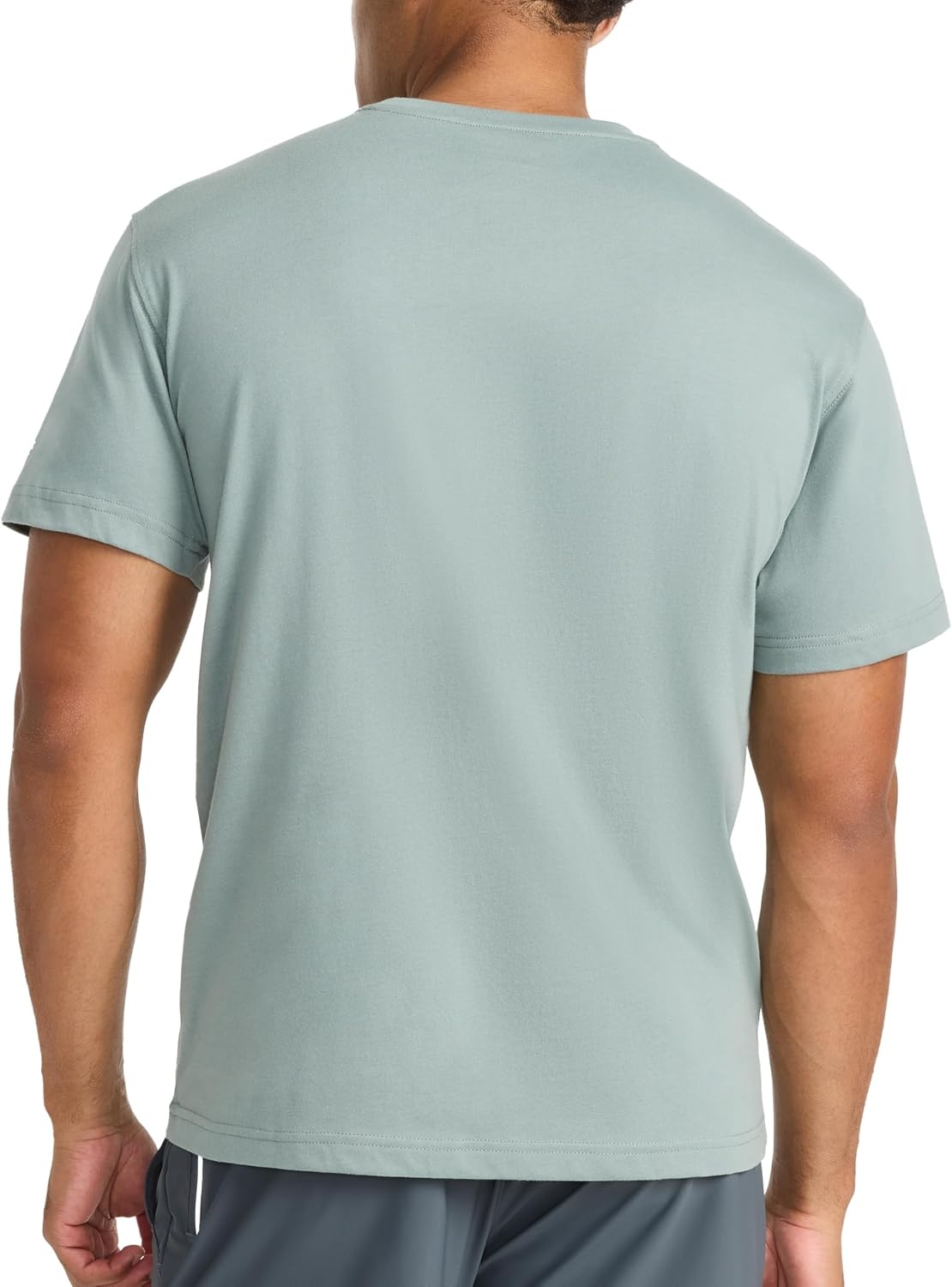 image:imageReebok Mens Short Sleeve Graphic Crewneck TShirt Standard Fit Lightweight CottonPoly FabricVintage Moss Locker