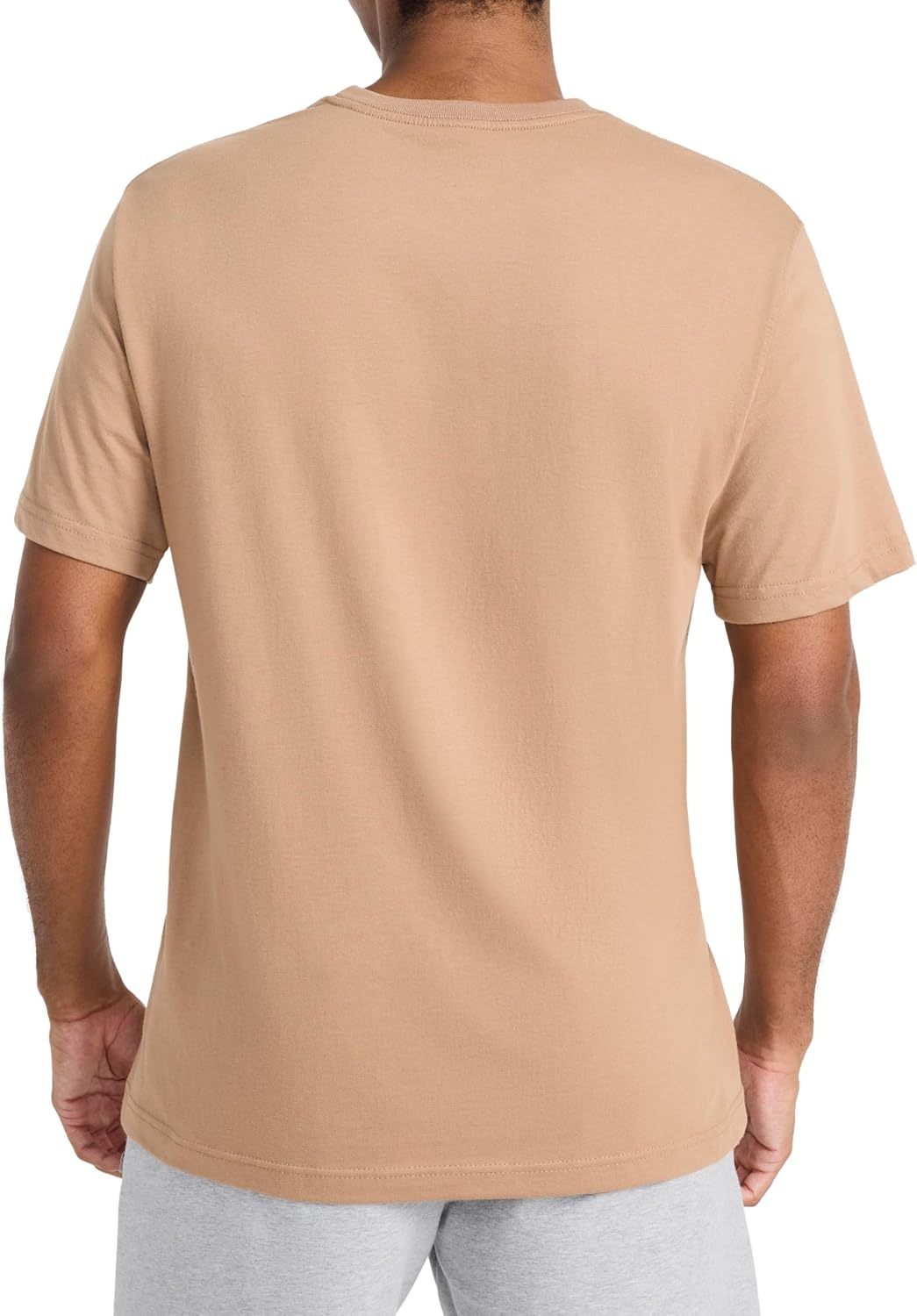 image:imageReebok Mens Short Sleeve Graphic Crewneck TShirt Standard Fit Lightweight CottonPoly FabricWoodsmoke Vortex