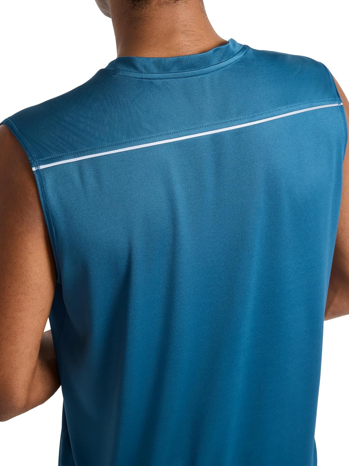 image:imageReebok Mens Sleeveless Muscle Tank SingletMajolica Blue Warmup