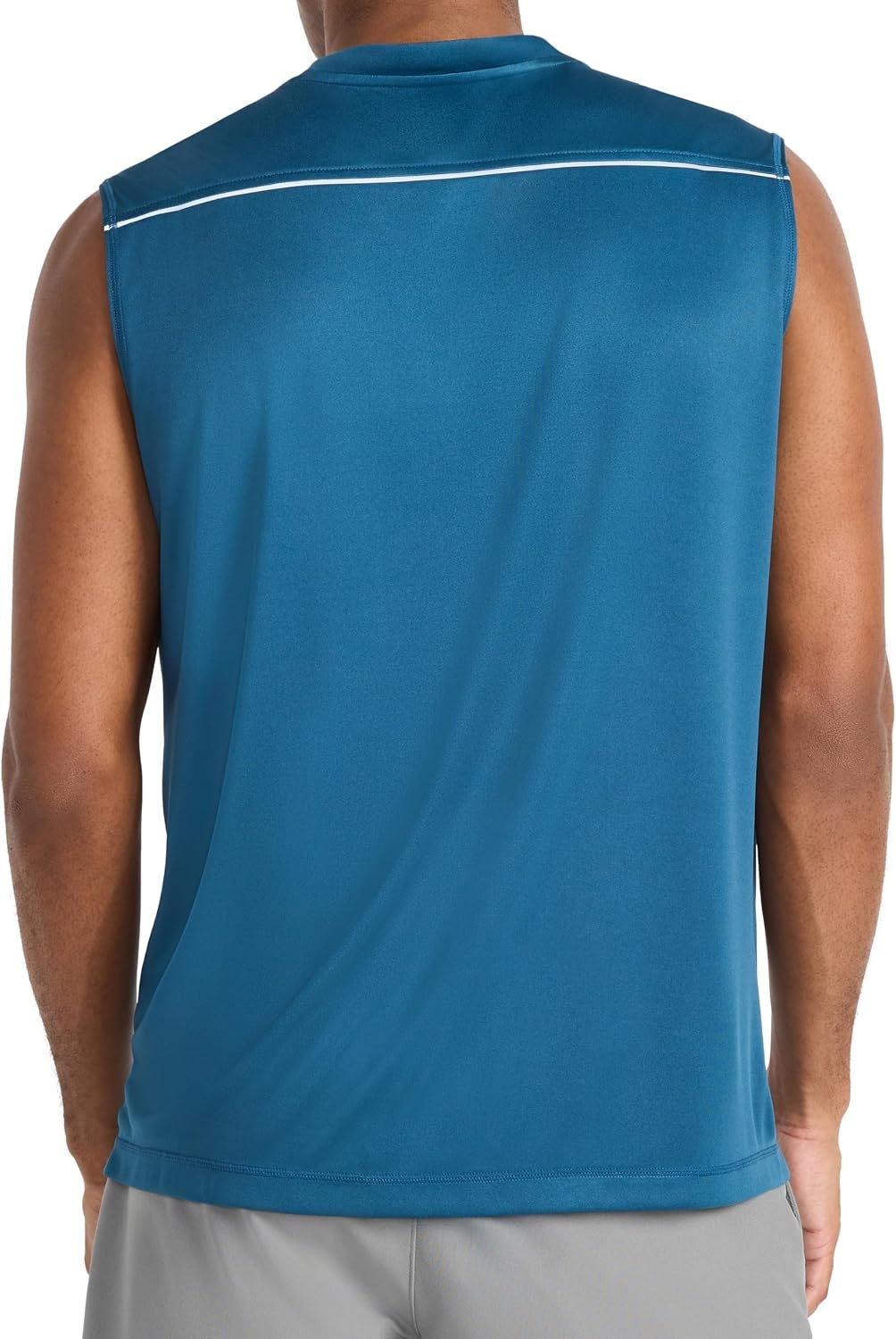 image:imageReebok Mens Sleeveless Muscle Tank SingletMajolica Blue Warmup