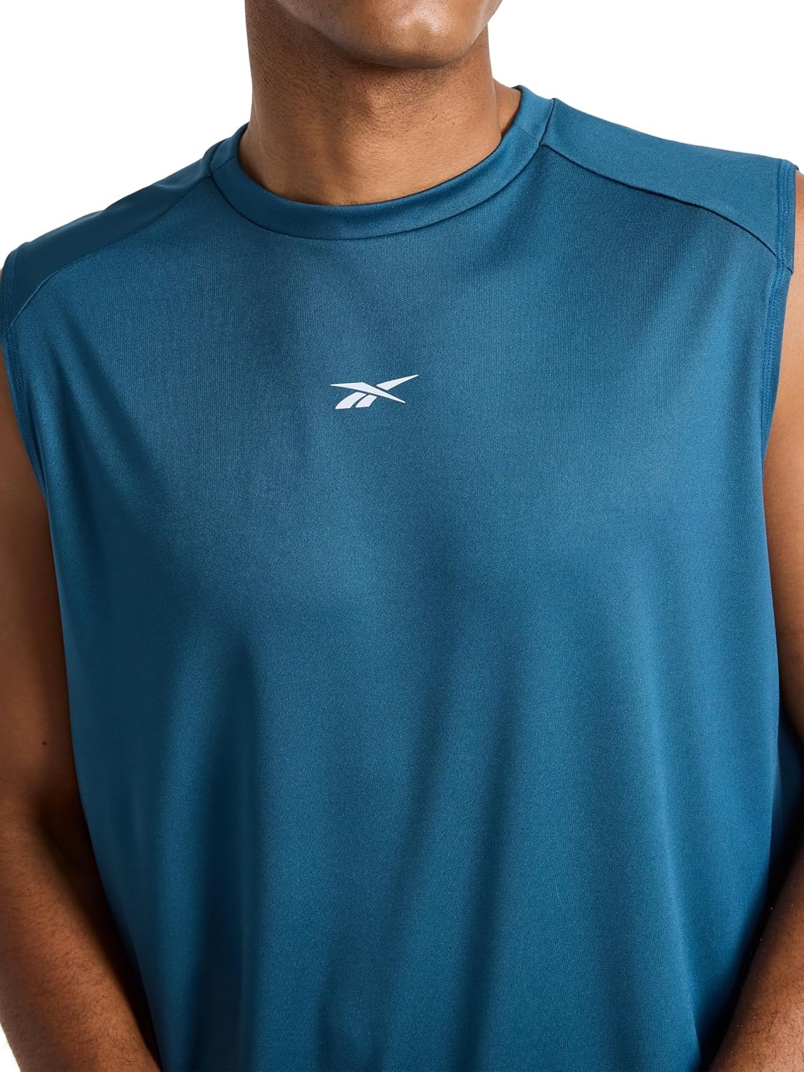 image:imageReebok Mens Sleeveless Muscle Tank SingletMajolica Blue Warmup