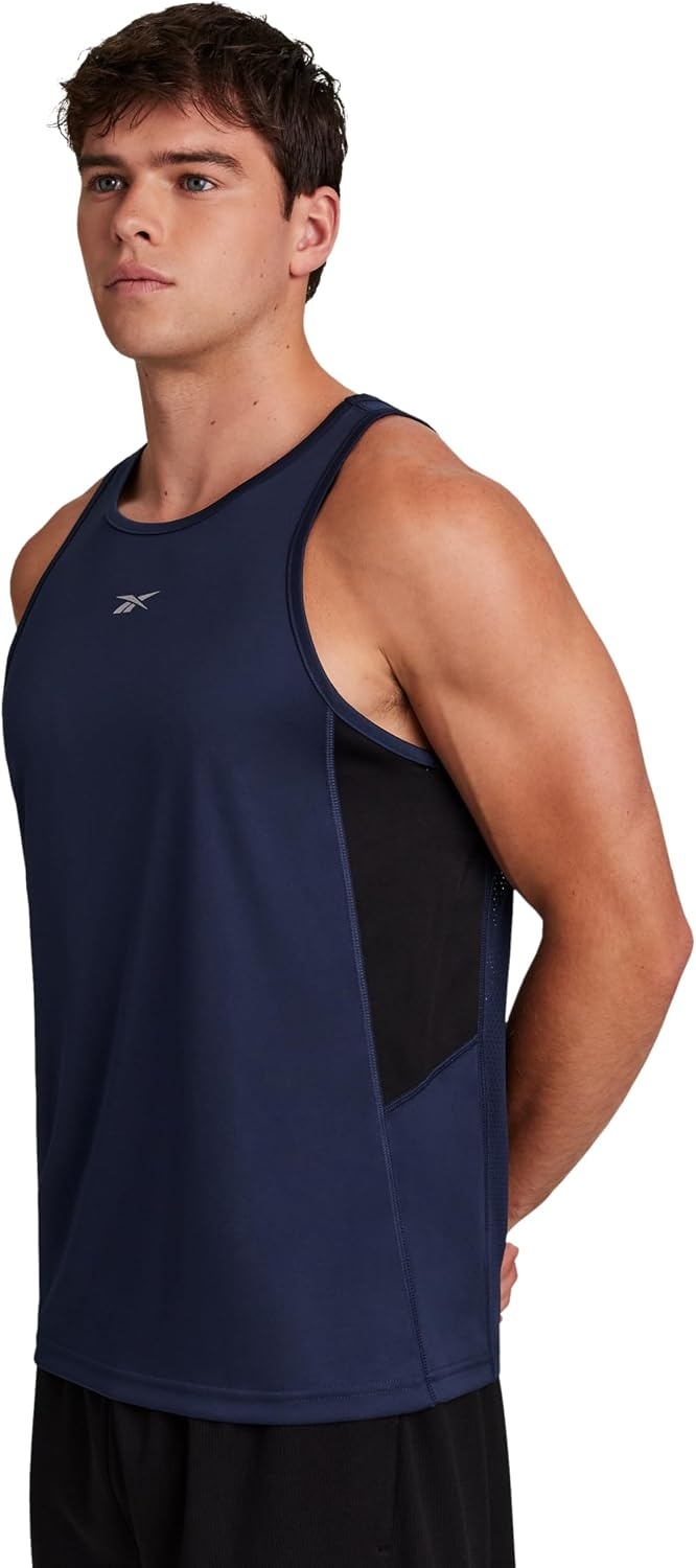 image:imageReebok Mens Sleeveless Muscle Tank SingletNavy