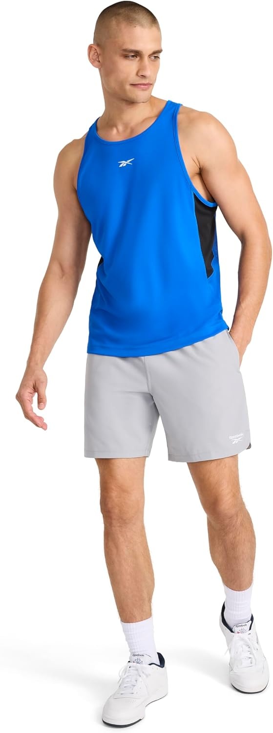 image:imageReebok Mens Sleeveless Muscle Tank SingletOptimum Blue