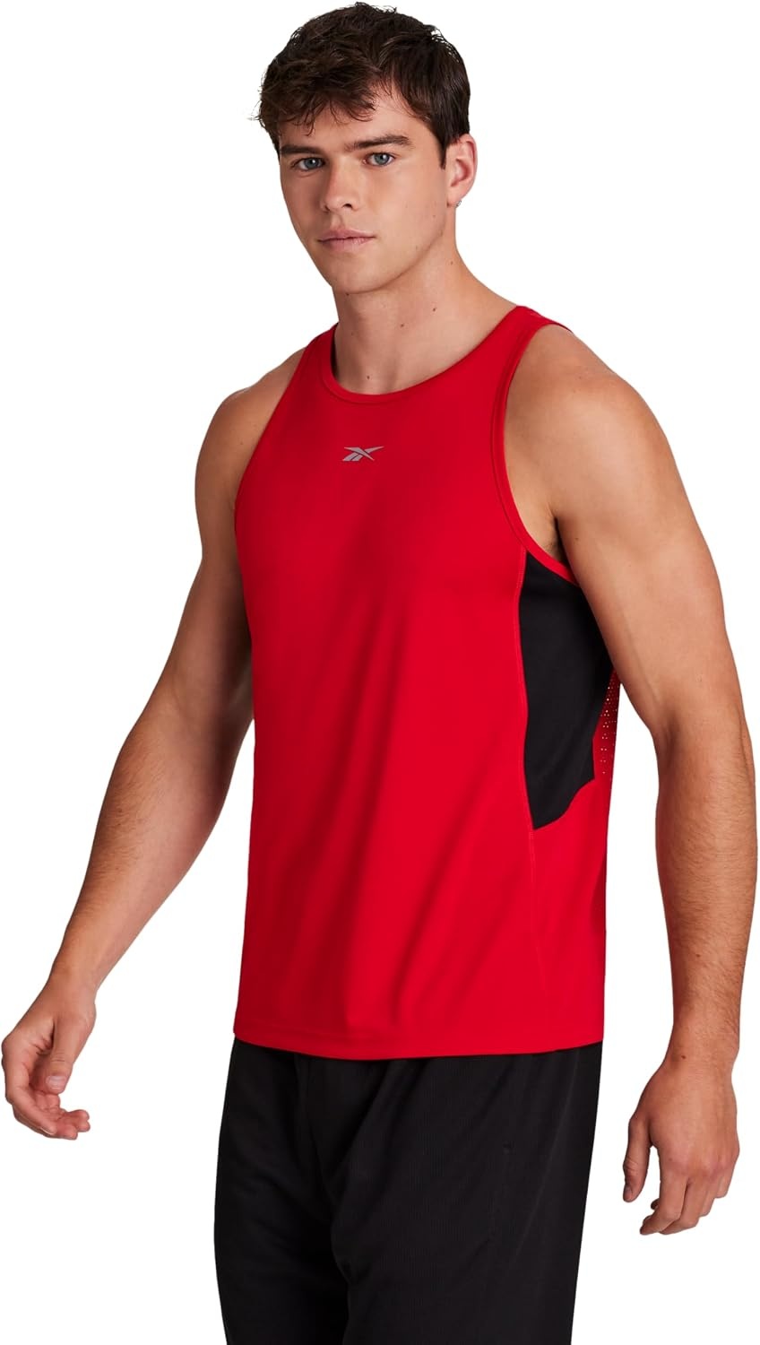 image:imageReebok Mens Sleeveless Muscle Tank SingletRed