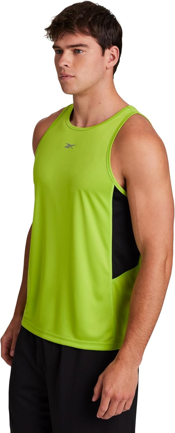 image:imageReebok Mens Sleeveless Muscle Tank SingletRetro Lime