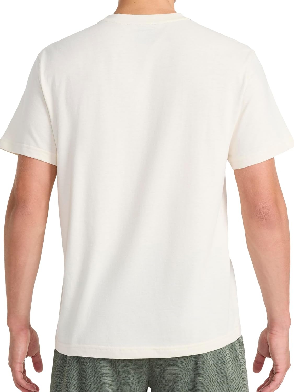 image:imageReebok Mens Small Logo Crewneck TShirt Standard Fit Lightweight CottonPoly Jersey FabricBirch Small Embroidery