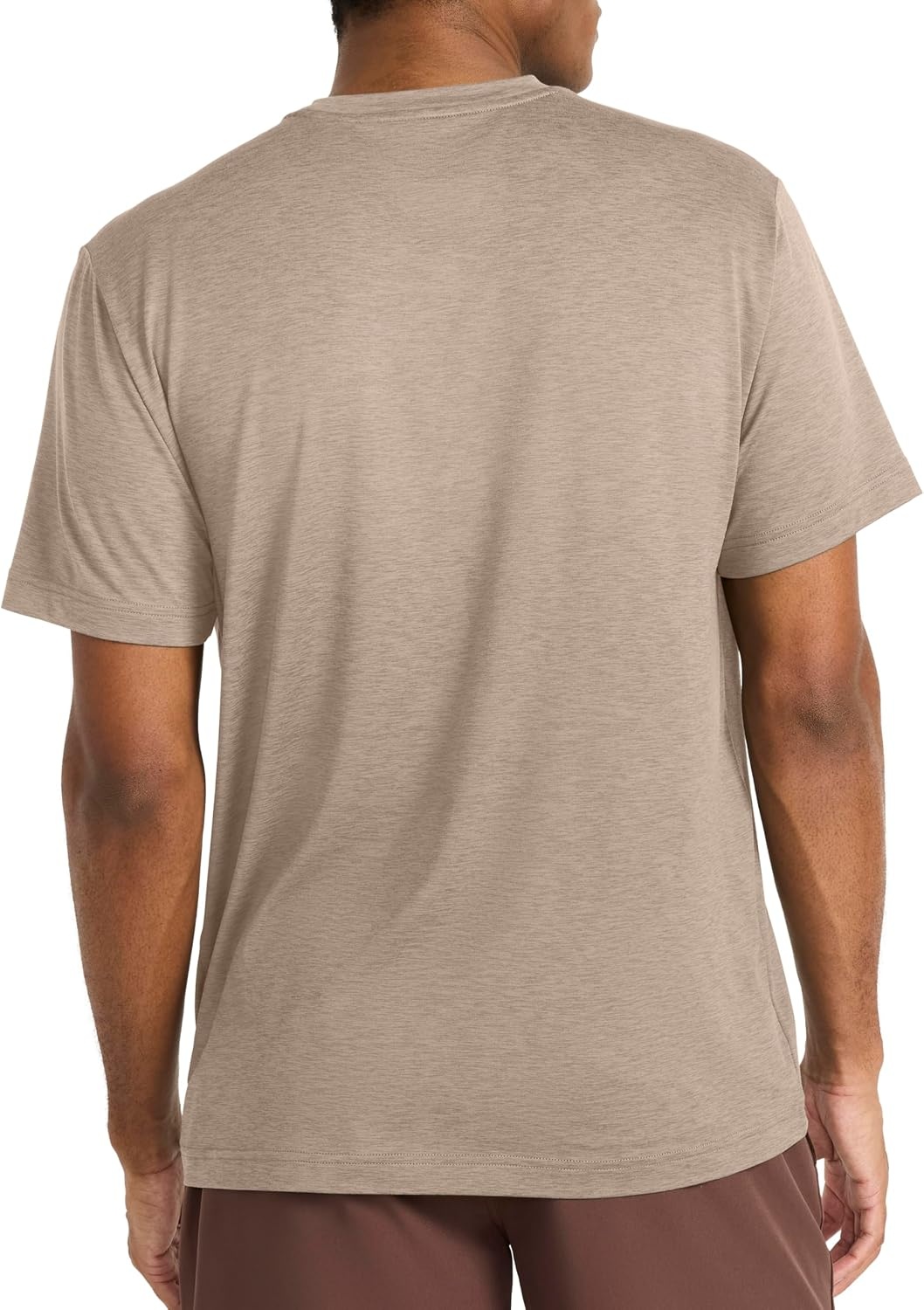 image:imageReebok Mens Strike Short Sleeve Crewneck TShirt Standard Fit Lightweight Stretch Poly Jersey FabricGritty Grey Heather