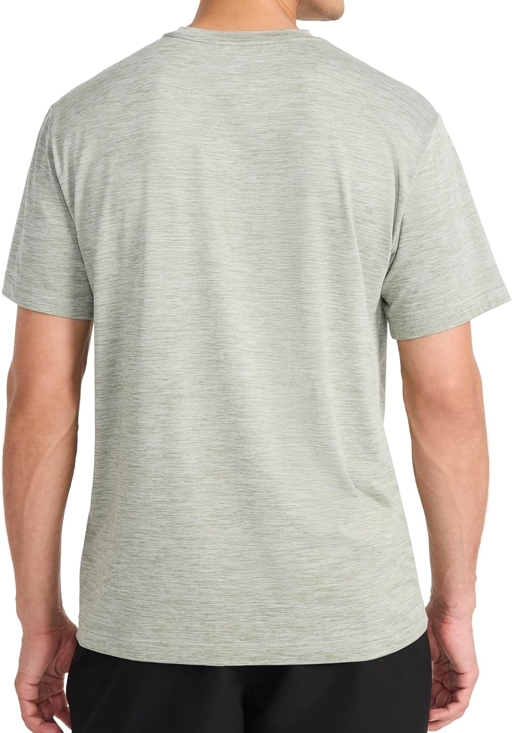 image:imageReebok Mens Strike Short Sleeve Crewneck TShirt Standard Fit Lightweight Stretch Poly Jersey FabricIceberg Green Heather
