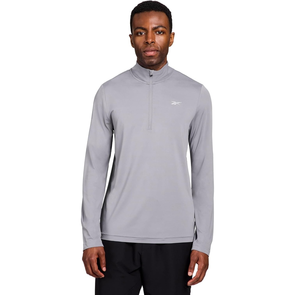 image:imageReebok Energy Mens Long Sleeve Performance 14 Zip TopQuicksilver