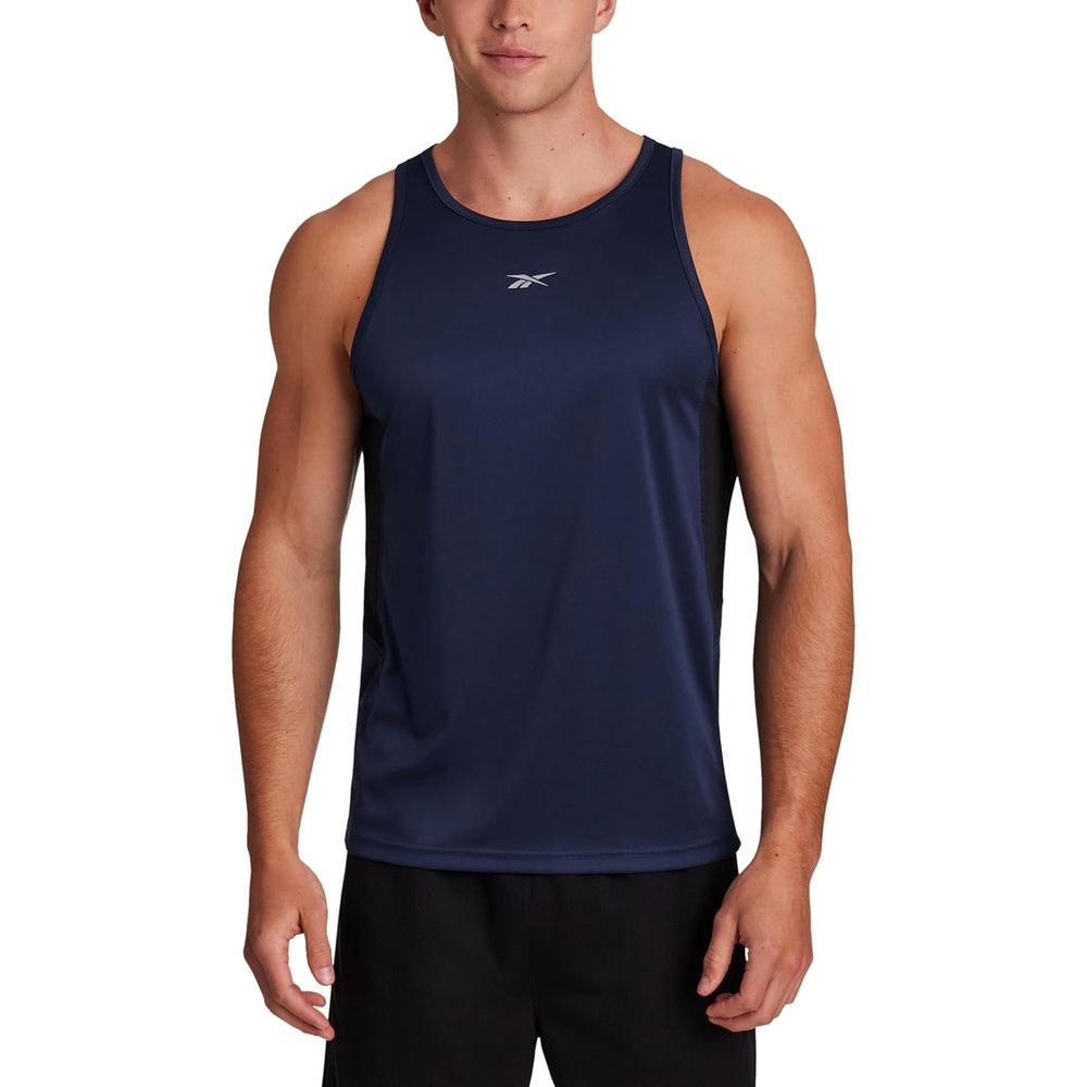 image:imageReebok Mens Sleeveless Muscle Tank SingletNavy
