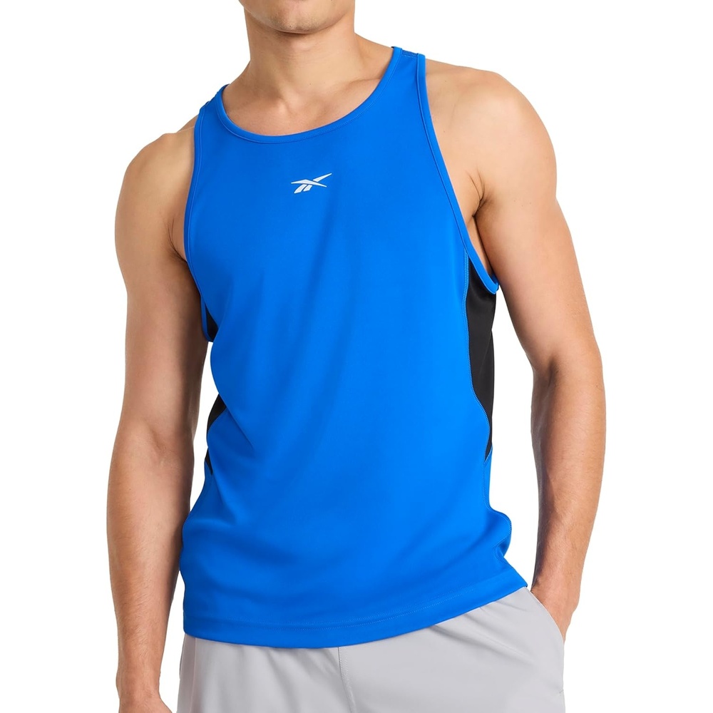 image:imageReebok Mens Sleeveless Muscle Tank SingletOptimum Blue