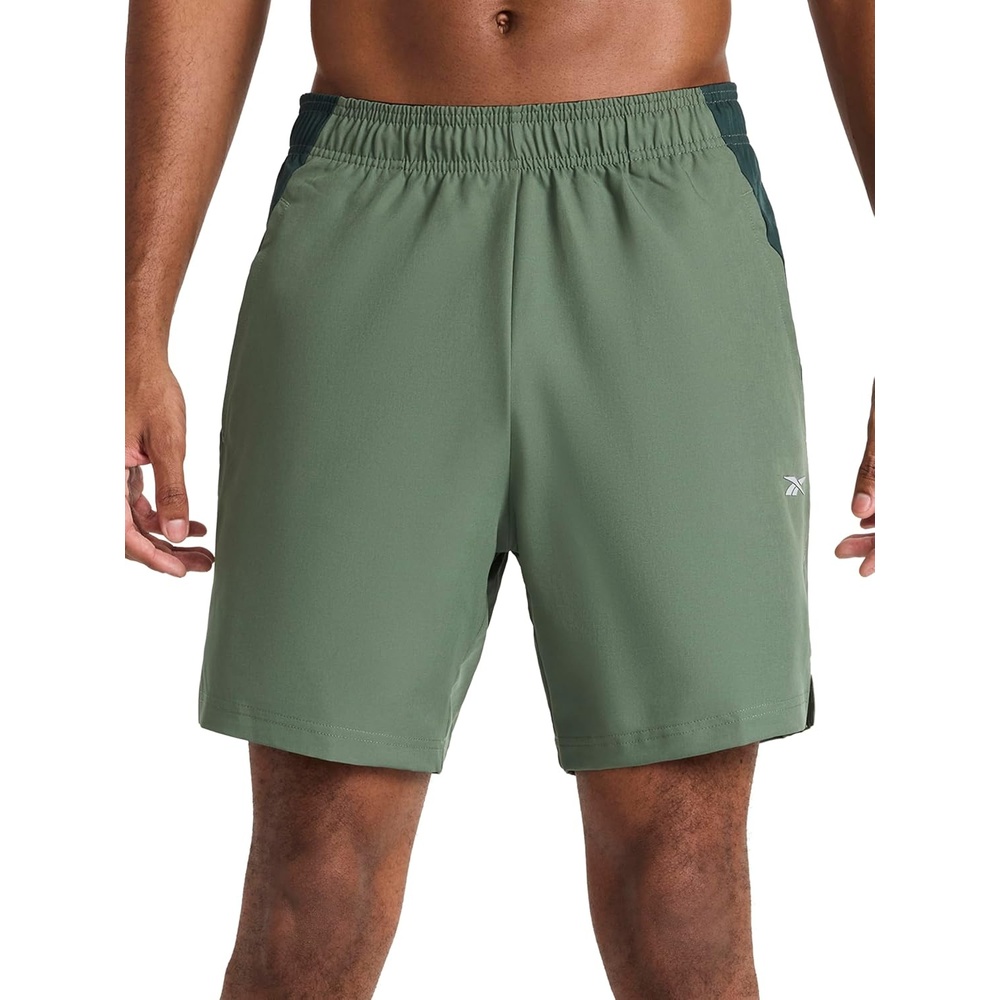 image:imageReebok Mens Warm Up Training 7 ShortDuck Green