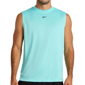 Reebok Mens Sleeveless Muscle Tank Singlet(Ai Aqua – Id Train)
