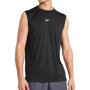 Reebok Mens Sleeveless Muscle Tank Singlet(Black – Warm-up)