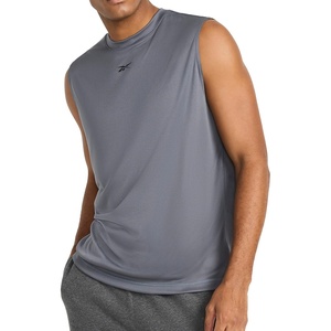 Reebok Mens Sleeveless Muscle Tank Singlet(Cold Grey 6 – Id Train)
