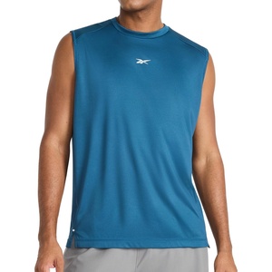Reebok Mens Sleeveless Muscle Tank Singlet(Majolica Blue – Warm-up)