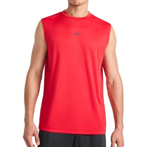Reebok Mens Sleeveless Muscle Tank Singlet(Vector Red – Complete Muscle)