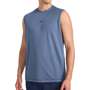 Reebok Mens Sleeveless Muscle Tank Singlet(Washed Indigo – Complete Muscle)